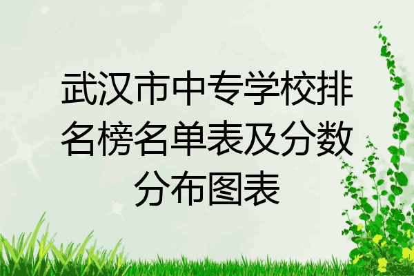 武汉市中专学校排名榜名单表及分数分布图表