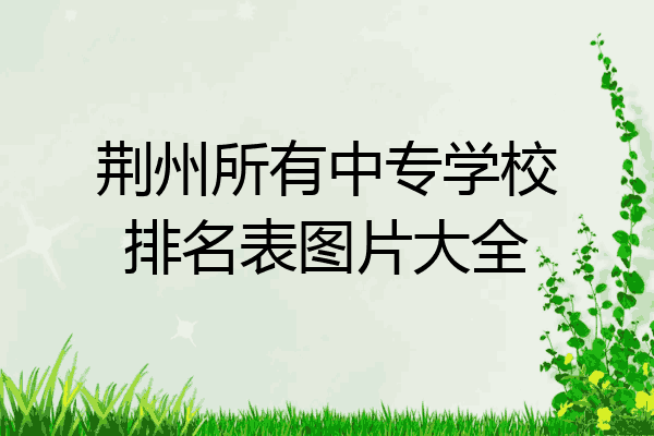 荆州所有中专学校排名表图片大全
