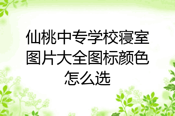 仙桃中专学校寝室图片大全图标颜色怎么选