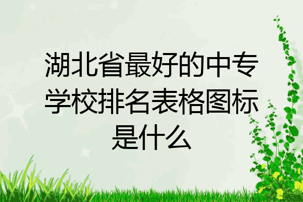 湖北省最好的中专学校排名表格图标是什么