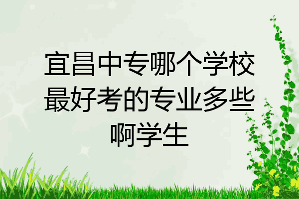 宜昌中专哪个学校最好考的专业多些啊学生