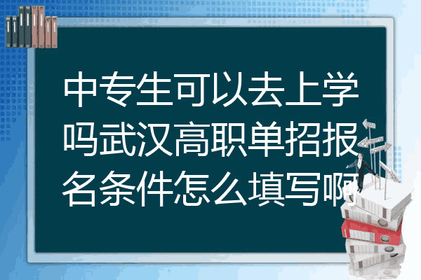 中专生可以去上学吗武汉高职单招报名条件怎么填写啊