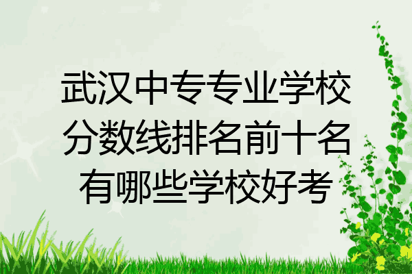 武汉中专专业学校分数线排名前十名有哪些学校好考