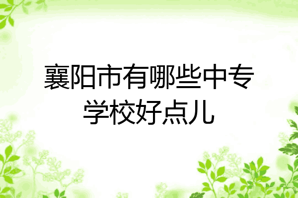 襄阳市有哪些中专学校好点儿