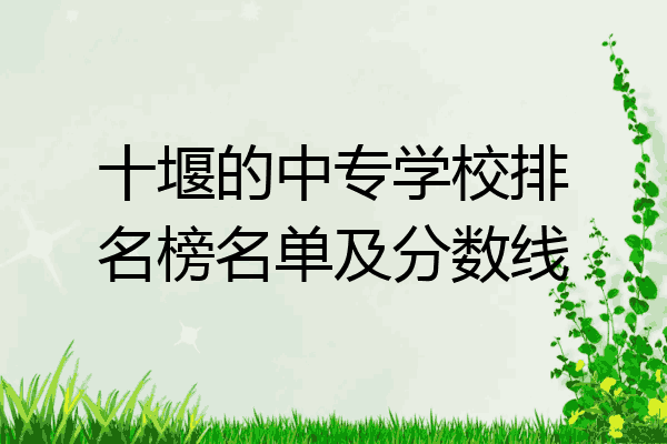 十堰的中专学校排名榜名单及分数线