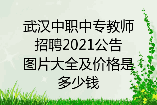 武汉中职中专教师招聘2021公告图片大全及价格是多少钱