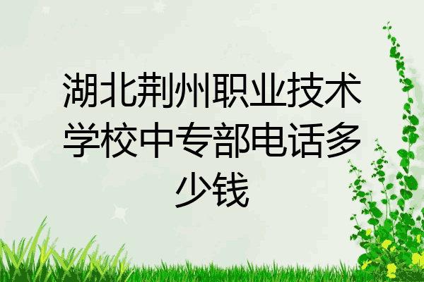 湖北荆州职业技术学校中专部电话多少钱