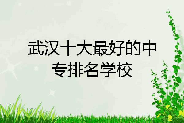 武汉十大最好的中专排名学校