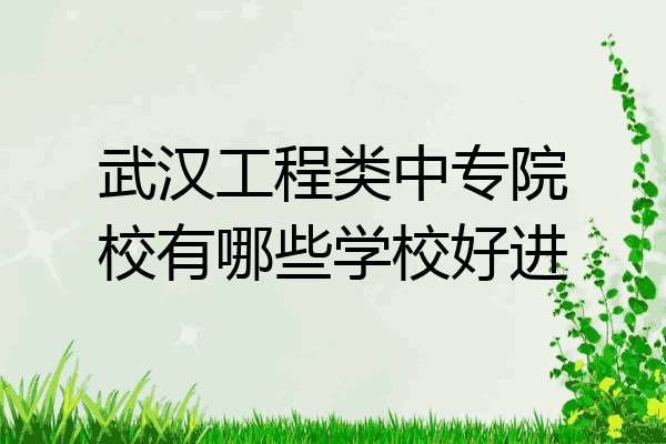 武汉工程类中专院校有哪些学校好进