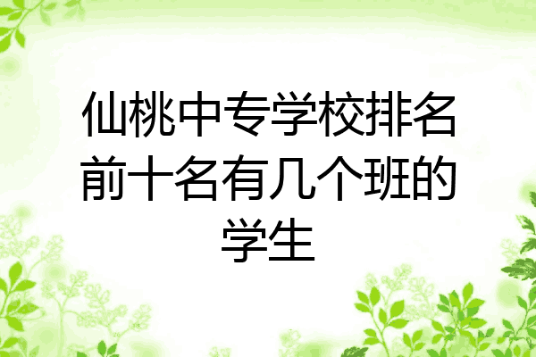 仙桃中专学校排名前十名有几个班的学生
