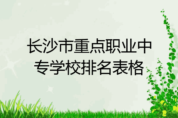 长沙市重点职业中专学校排名表格