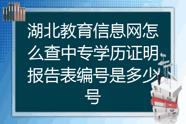 湖北教育信息网怎么查中专学历证明报告表编号是多少号