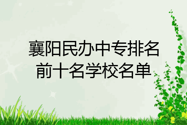 襄阳民办中专排名前十名学校名单