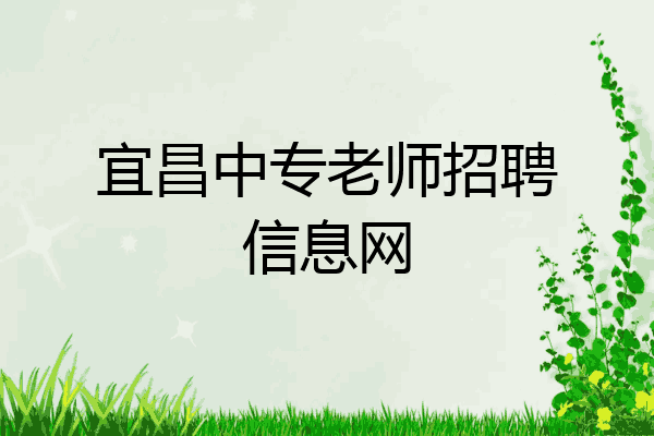 宜昌中专老师招聘信息网