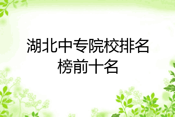 湖北中专院校排名榜前十名