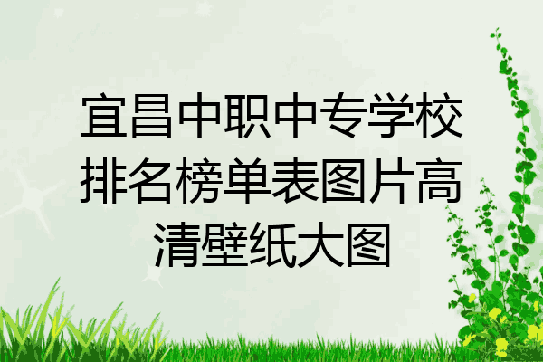 宜昌中职中专学校排名榜单表图片高清壁纸大图