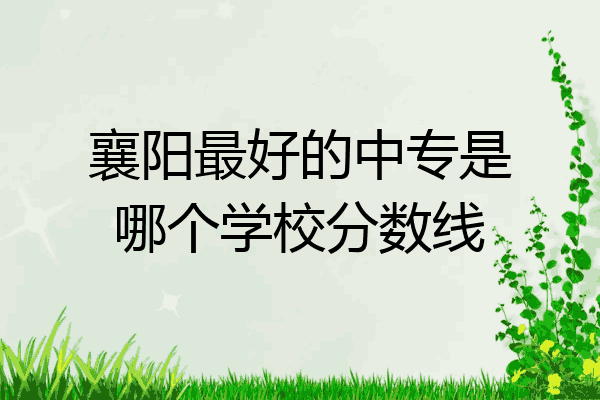 襄阳最好的中专是哪个学校分数线
