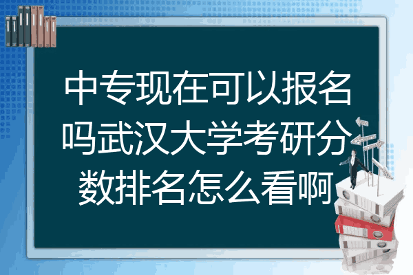 中专现在可以报名吗武汉大学考研分数排名怎么看啊