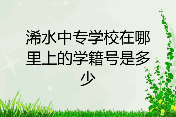 浠水中专学校在哪里上的学籍号是多少