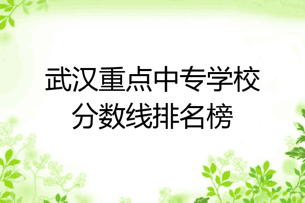 武汉重点中专学校分数线排名榜