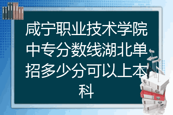咸宁职业技术学院中专分数线湖北单招多少分可以上本科