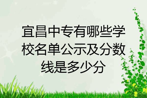 宜昌中专有哪些学校名单公示及分数线是多少分
