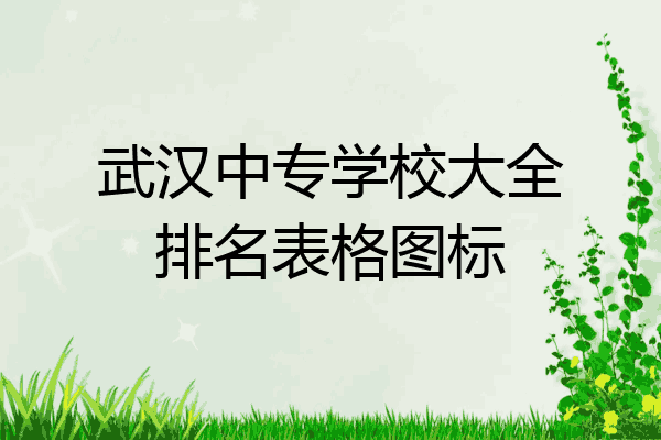 武汉中专学校大全排名表格图标