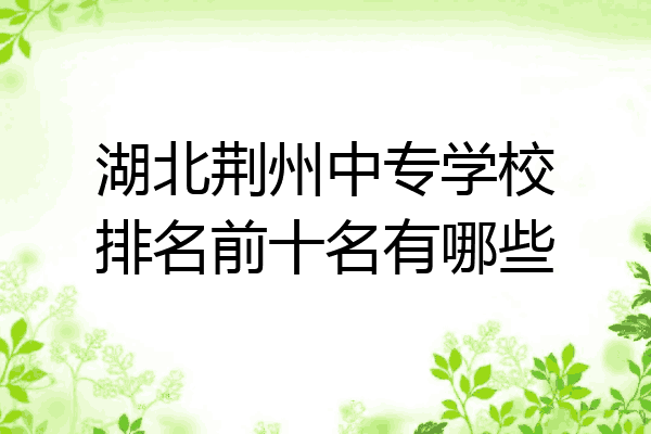 湖北荆州中专学校排名前十名有哪些