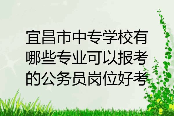 宜昌市中专学校有哪些专业可以报考的公务员岗位好考