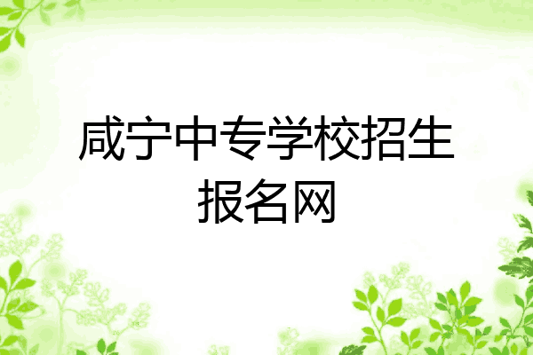 咸宁中专学校招生报名网