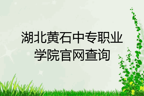 湖北黄石中专职业学院官网查询