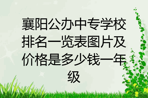 襄阳公办中专学校排名一览表图片及价格是多少钱一年级
