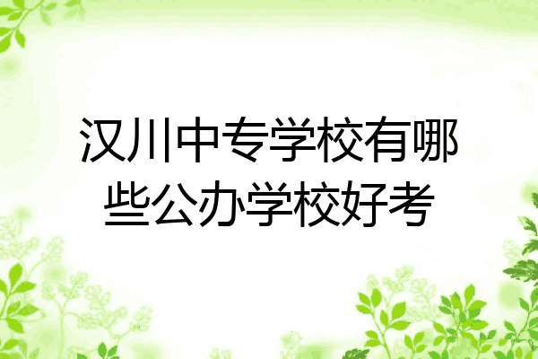 汉川中专学校有哪些公办学校好考