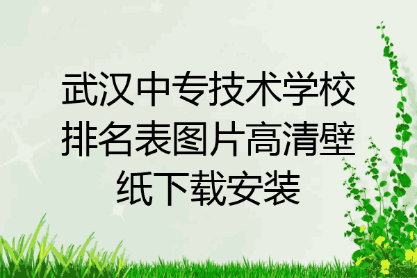 武汉中专技术学校排名表图片高清壁纸下载安装
