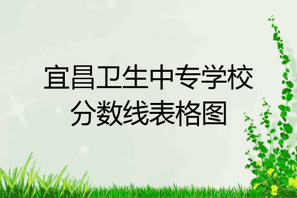 宜昌卫生中专学校分数线表格图