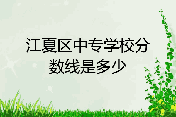 江夏区中专学校分数线是多少