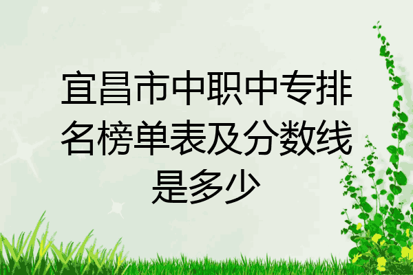 宜昌市中职中专排名榜单表及分数线是多少