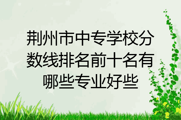 荆州市中专学校分数线排名前十名有哪些专业好些