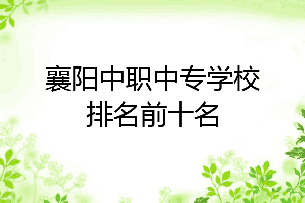 襄阳中职中专学校排名前十名