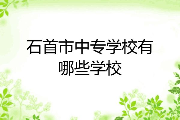 石首市中专学校有哪些学校