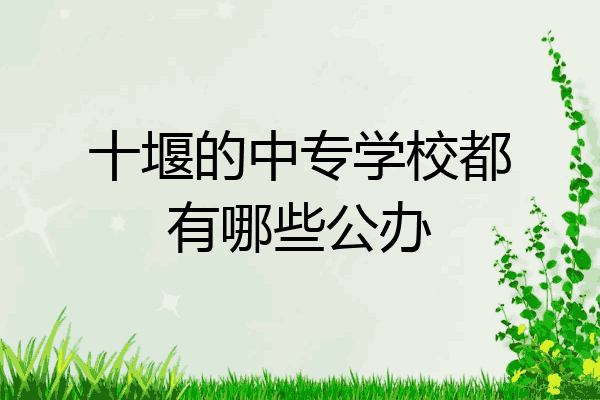 十堰的中专学校都有哪些公办