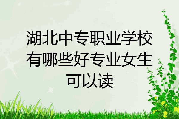 湖北中专职业学校有哪些好专业女生可以读