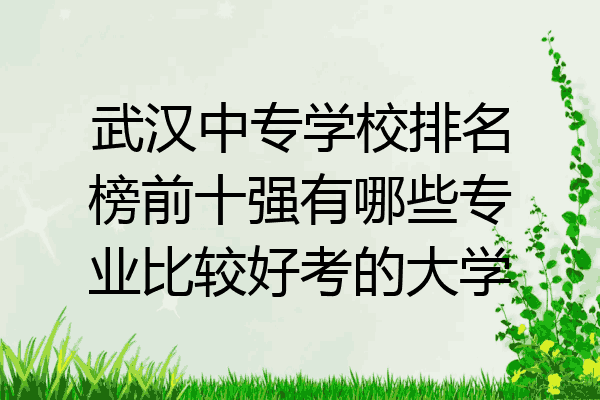 武汉中专学校排名榜前十强有哪些专业比较好考的大学