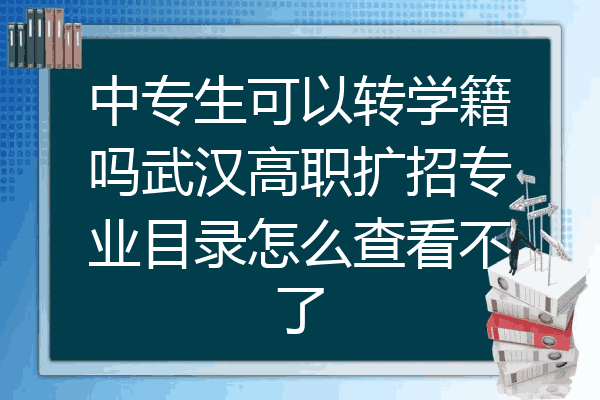 中专生可以转学籍吗武汉高职扩招专业目录怎么查看不了