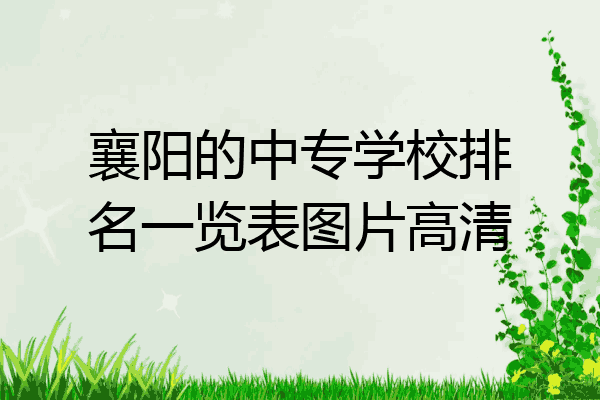 襄阳的中专学校排名一览表图片高清
