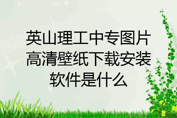 英山理工中专图片高清壁纸下载安装软件是什么