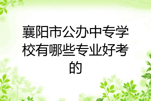 襄阳市公办中专学校有哪些专业好考的