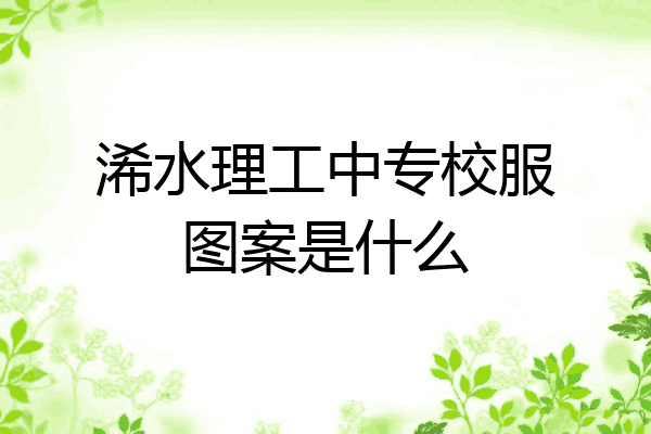 浠水理工中专校服图案是什么