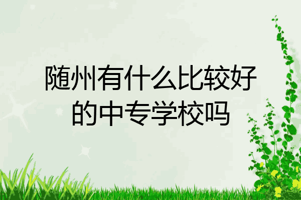 随州有什么比较好的中专学校吗