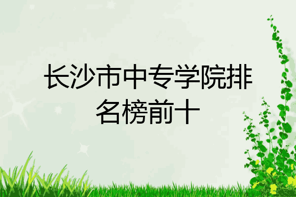 长沙市中专学院排名榜前十